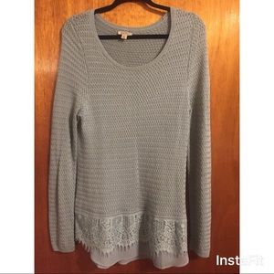 Sea Foam Green Lucky Brand Knitted Sweater